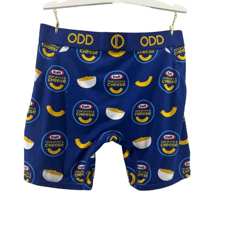 OddSox Kraft Mac & Cheese Boxer Brief Mens Size Medium Foodie Childhood